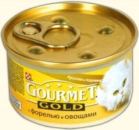 GOURMET Gold (форель и овощи), 85 гр.