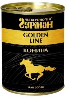 Четвероногий гурман для собак Golden Line - Конина в желе 340г