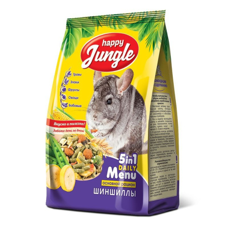 Happy Jungle сухой корм для шиншилл - 400 г