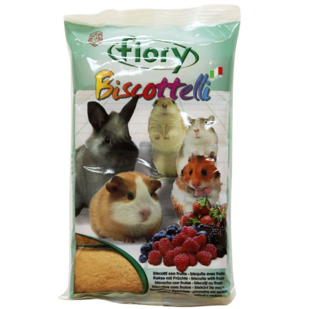 Fiory бисквиты для грызунов Biscottelli с ягодами - 35 г