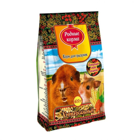Родные корма сухой корм для грызунов, универсальный - 400 г